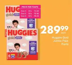 Save Hyper Huggies Gold Jumbo Pack Pants offer