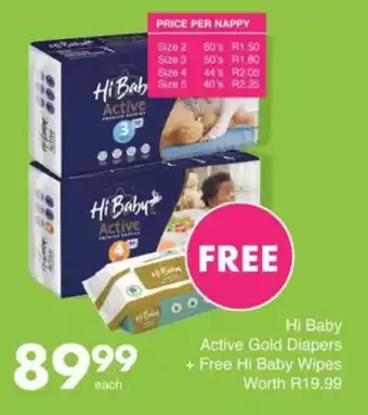 Save Hyper Hi Baby Active Gold Diapers offer