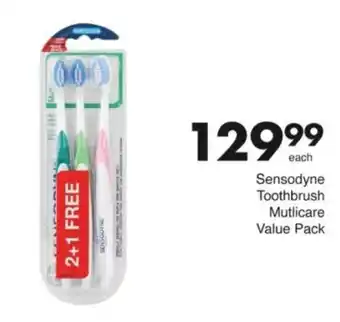 Save Hyper Sensodyne Toothbrush Mutlicare Value Pack offer