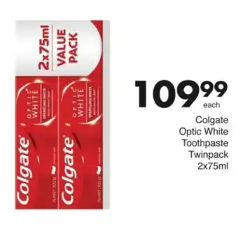 Save Hyper Colgate Optic White Toothpaste Twinpack offer