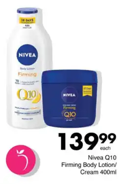 Save Hyper Nivea Q10 Firming Body Lotion/ Cream offer