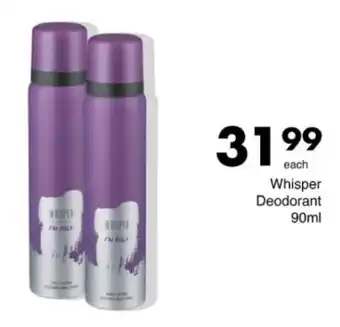 Save Hyper Whisper Deodorant offer