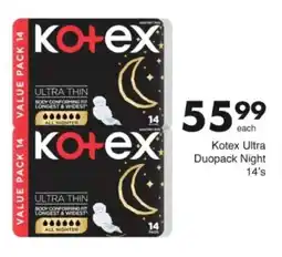 Save Hyper Kotex Ultra Duopack Night offer