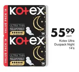 Save Hyper Kotex Ultra Duopack Night offer