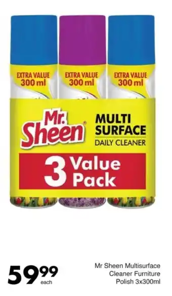 Save Hyper Mr Sheen Multisurface Cleaner Furniture Polish offer