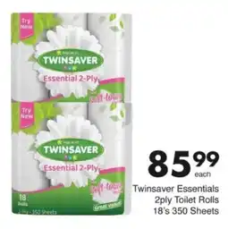 Save Hyper Twinsaver Essentials 2ply Toilet Rolls offer