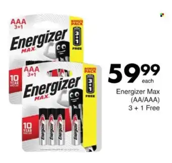 Save Hyper Energizer Max AA/AAA offer