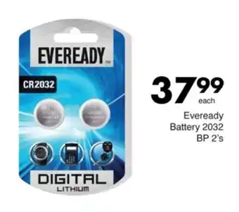 Save Hyper Eveready Battery 2032 BP offer