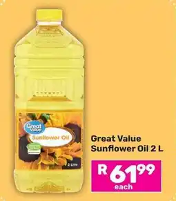 Game Great Value Sunflower Oil offer