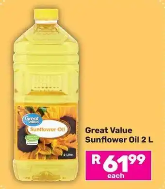 Game Great Value Sunflower Oil offer
