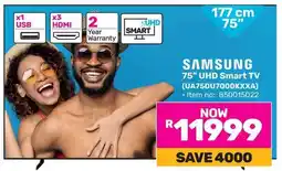 Game SAMSUNG 75" UHD Smart TV offer