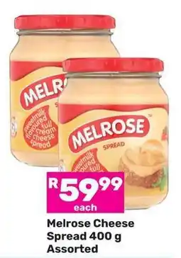 Game Melrose Cheese Spread Assorted offer