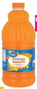 Game Great Value Orange Squash offer