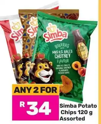 Game Simba Potato Chips Assorted offer