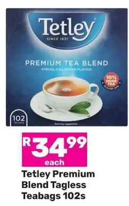 Game Tetley Premium Blend Tagless Teabags offer