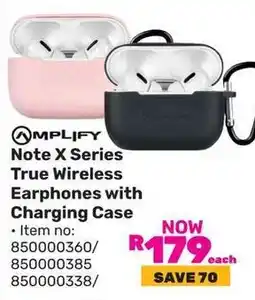 Game AMPLIFY Note X Series True Wireless Earphones with Charging Case offer