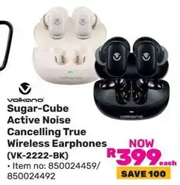 Game Volkano Sugar-Cube Active Noise Cancelling True Wireless Earphones offer