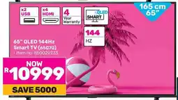 Game Hisense 65" QLED 144Hz Smart TV offer