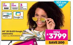 Game Skyworth 40" 2K QLED Google TV offer