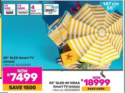Game Hisense 58" QLED Smart TV offer