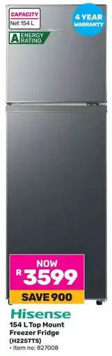 Game Hisense Top Mount Freezer Fridge offer