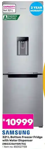 Game SAMSUNG with Water Dispenser Bottom Freezer Fridge offer