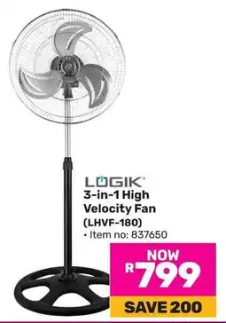 Game LOGIK 3-in-1 High Velocity Fan offer