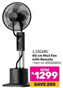 Game LOGIK Mist Fan with Remote offer
