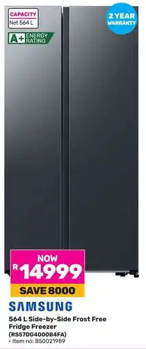 Game SAMSUNG Side-by-Side Frost Free Fridge Freezer offer