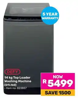 Game DEFY Top Loader Washing Machine offer