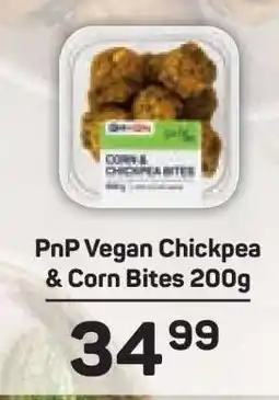 Pick n Pay PnP Vegan Chickpea & Corn Bites 200g offer