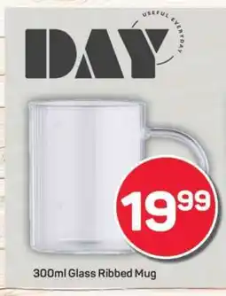 Pick n Pay 300ml Glass Ribbed Mug offer