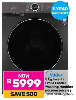 Game Midea Inverter Front Loader Washing Machine offer