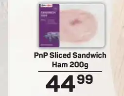 Pick n Pay PnP Sliced Sandwich Ham 200g offer