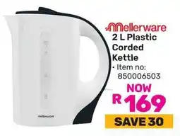 Game Mellerware Plastic Corded Kettle offer
