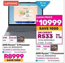 Game Lenovo AMD Ryzen 5 Processor offer