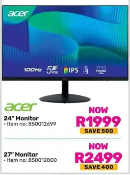 Game Acer 24" Monitor offer