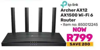 Game Tp-link Archer AX12 AX1500 Wi-Fi 6 Router offer
