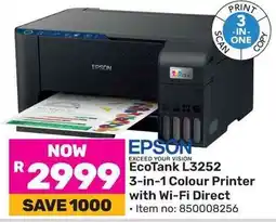 Game EPSON EcoTank L3252 3-in-1 Colour Printer with Wi-Fi Direct offer