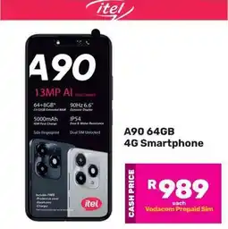 Game Itel A90 64GB 4G Smartphone offer