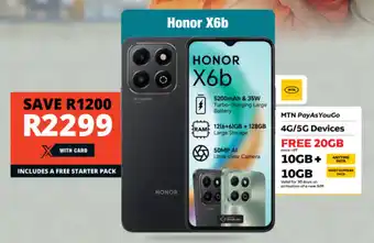 Checkers Honor X6b offer