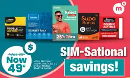Checkers Mtn/ telko / vodacom/ cell c/ k'nect mobile starter packs offer