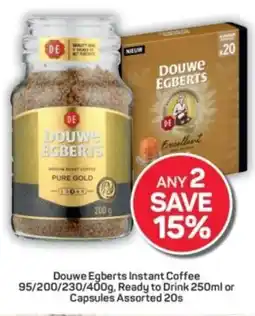 Pick n Pay Douwe Egberts Instant Coffee, Ready to Drink or Capsules Assorted offer