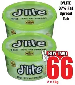 Boxer Superstores D'LITE 37% Fat Spread Tub offer