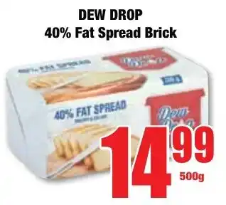 Boxer Superstores DEW DROP 40% Fat Spread Brick offer
