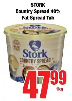 Boxer Superstores STORK Country Spread 40% Fat Spread Tub offer