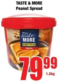 Boxer Superstores TASTE & MORE Peanut Spread offer