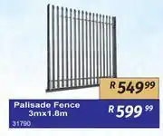 K Carrim Palisade Fence 3m x 1.8m 31790 offer