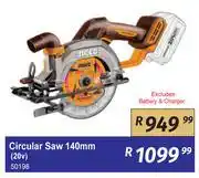 K Carrim Ingco Circular Saw 140mm 20V 50198 offer