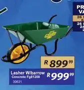 K Carrim Lasher Wheel Barrow Concrete FG81208 30631 offer